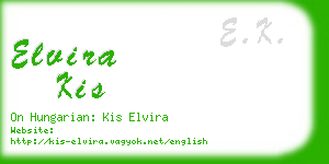 elvira kis business card